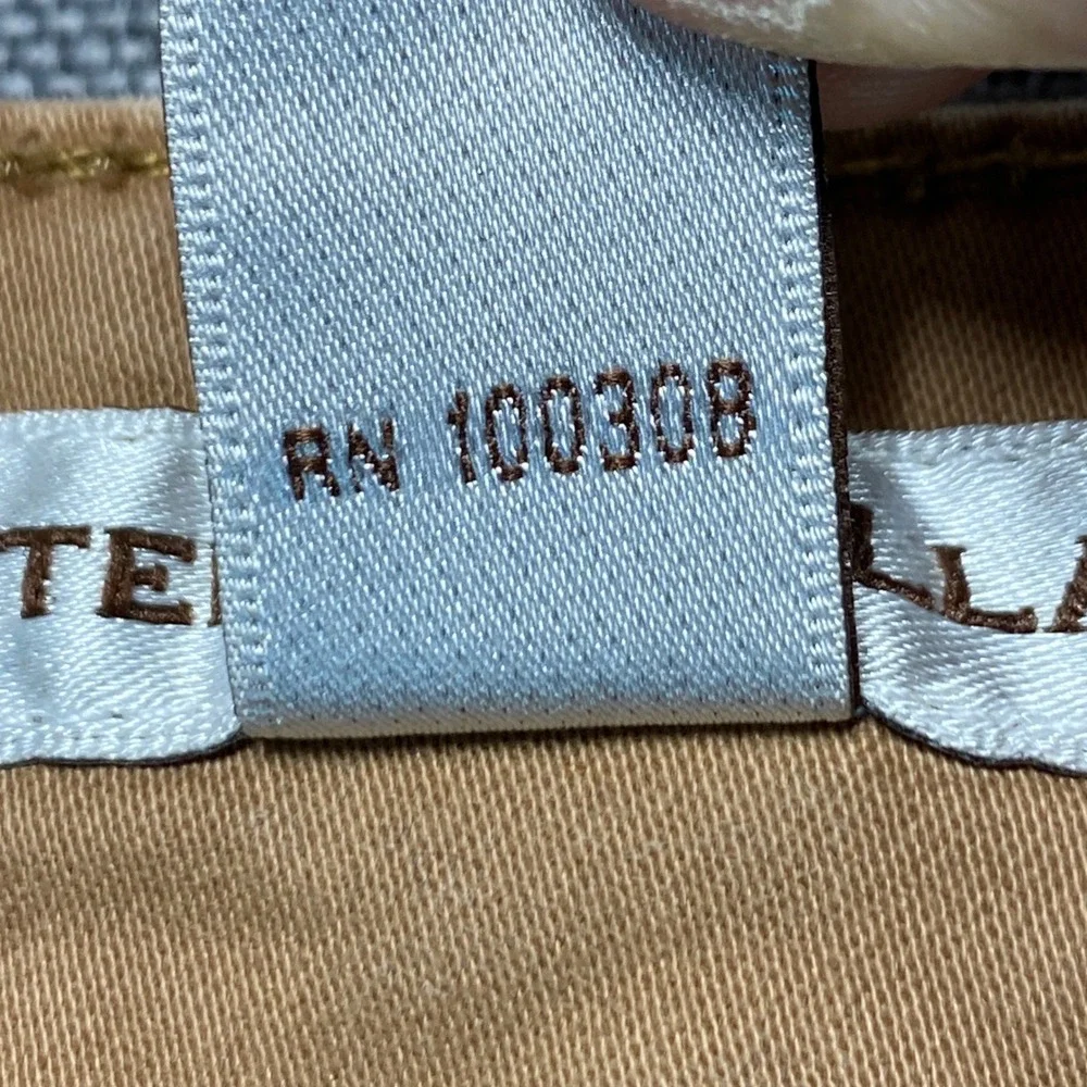 Peter Millar Mens 34 Tan Khaki 5-Pocket Stretch Cotton Straight Leg Pants